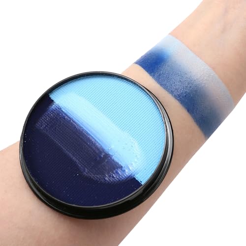 HISUNBEN Body Paints Upgrade 30g Face Paint and Children Washable Body Colour Face Paint Children's Make-Up Theatre Carnival Halloween Party 2Blue von HISUNBEN