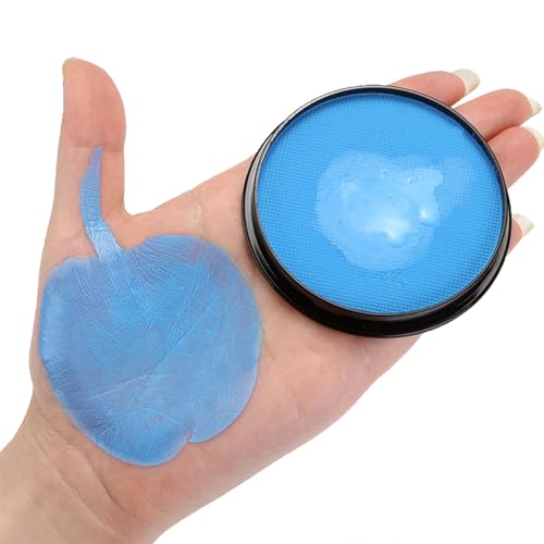 HISUNBEN Body Paints Upgrade 30g Face Paint and Children Washable Body Colour Face Paint Children's Make-Up Theatre Carnival Halloween Party Blue-1 von HISUNBEN