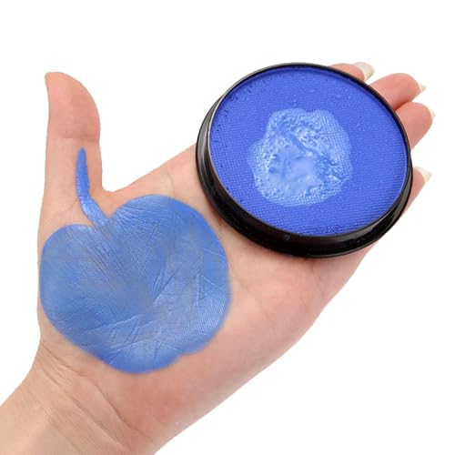 HISUNBEN Body Paints Upgrade 30g Face Paint and Children Washable Body Colour Face Paint Children's Make-Up Theatre Carnival Halloween Party Blue-3 von HISUNBEN