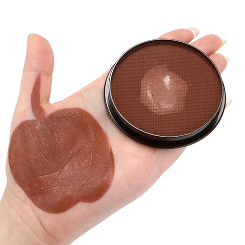 HISUNBEN Body Paints Upgrade 30g Face Paint and Children Washable Body Colour Face Paint Children's Make-Up Theatre Carnival Halloween Party Brown von HISUNBEN