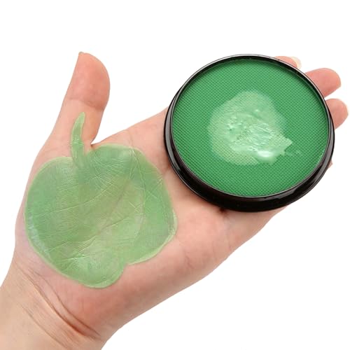 HISUNBEN Body Paints Upgrade 30g Face Paint and Children Washable Body Colour Face Paint Children's Make-Up Theatre Carnival Halloween Party Green-1 von HISUNBEN