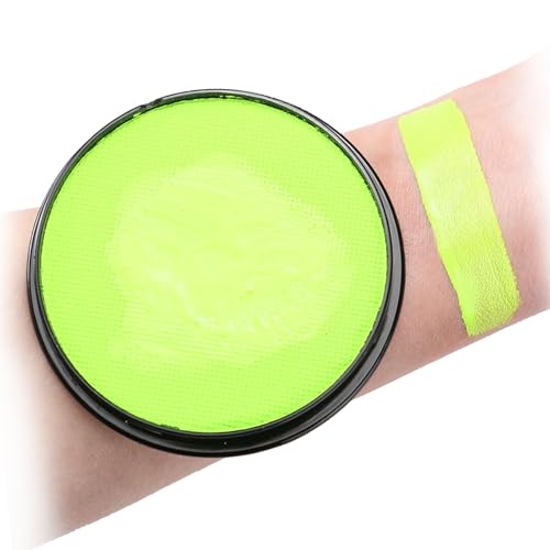 HISUNBEN Body Paints Upgrade 30g Face Paint and Children Washable Body Colour Face Paint Children's Make-Up Theatre Carnival Halloween Party Green-3 von HISUNBEN