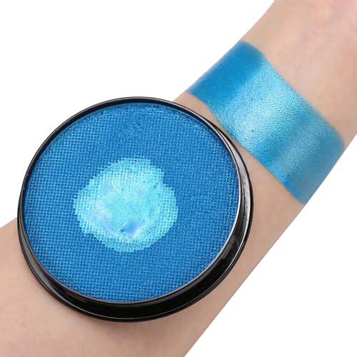 HISUNBEN Body Paints Upgrade 30g Face Paint and Children Washable Body Colour Face Paint Children's Make-Up Theatre Carnival Halloween Party PL-Blue von HISUNBEN