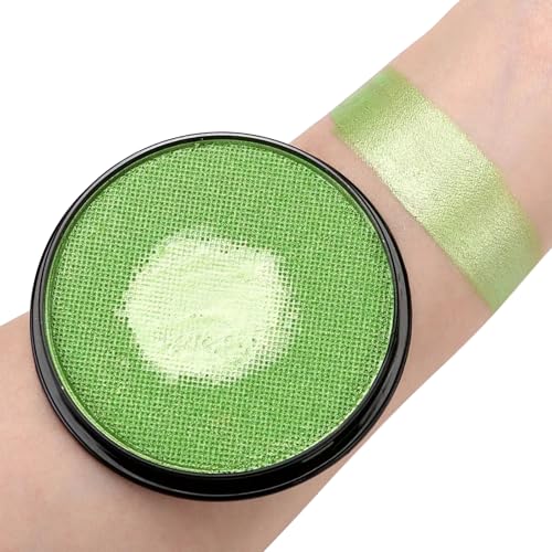 HISUNBEN Body Paints Upgrade 30g Face Paint and Children Washable Body Colour Face Paint Children's Make-Up Theatre Carnival Halloween Party PL-Green von HISUNBEN