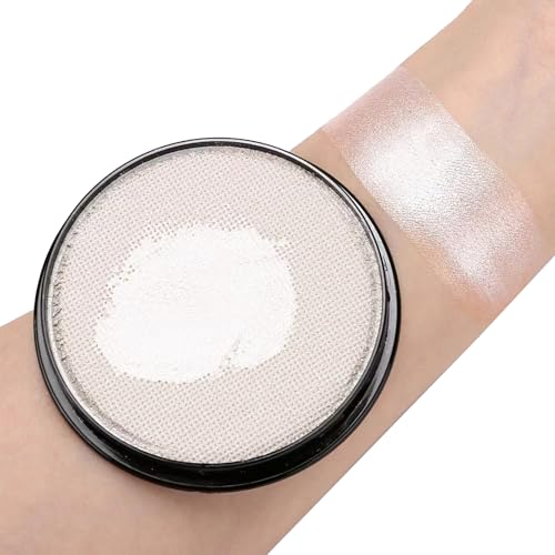 HISUNBEN Body Paints Upgrade 30g Face Paint and Children Washable Body Colour Face Paint Children's Make-Up Theatre Carnival Halloween Party PL-Silvery-2 von HISUNBEN