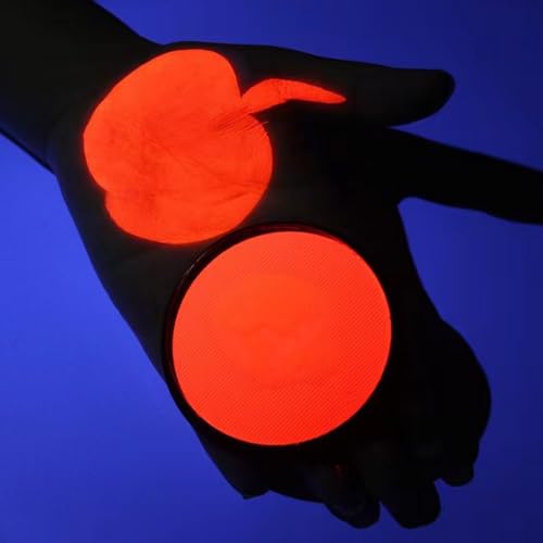 HISUNBEN Body Paints Upgrade 30g Face Paint and Children Washable Body Colour Face Paint Children's Make-Up Theatre Carnival Halloween Party UV-Red-2 von HISUNBEN