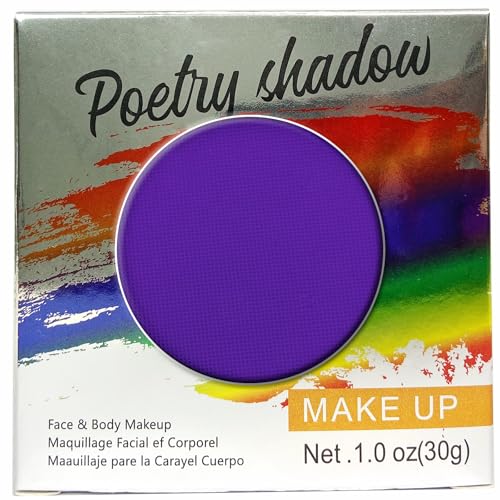 HISUNBEN Körperfarben Upgrade 30g Gesichtsfarbe und Kinder waschbar Körperfarbe Gesichtsfarbe Kinder Make-up Theater Karneval Halloween Party-2 Lila-3 von HISUNBEN