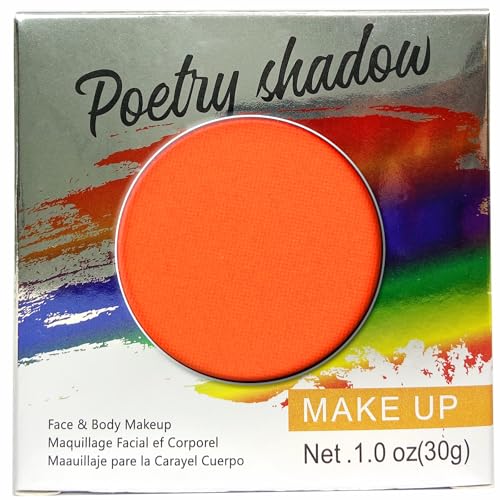 HISUNBEN Körperfarben Upgrade 30g Gesichtsfarbe und Kinder waschbare Körperfarbe Gesichtsfarbe Kinder Make-up Theater Karneval Halloween Party-2 Orange-2 von HISUNBEN