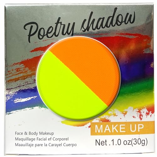 HISUNBEN Körperfarben Upgrade 30g Gesichtsfarbe und Kinder waschbare Körperfarbe Gesichtsfarbe Kinder Make-up Theater Karneval Halloween Party- Orange-Gelb von HISUNBEN