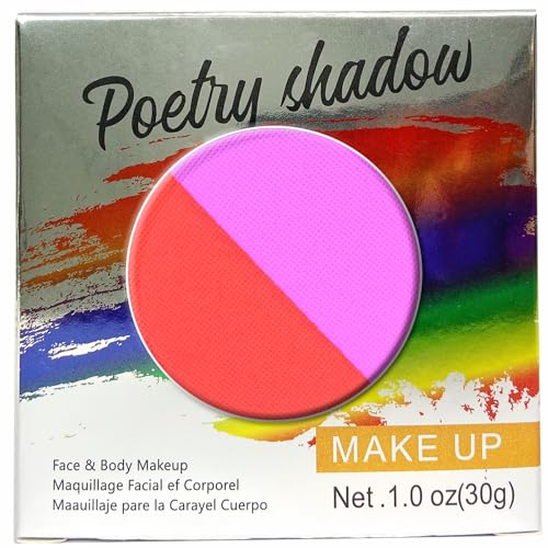 HISUNBEN Körperfarben Upgrade 30g Gesichtsfarbe und Kinder waschbare Körperfarbe Gesichtsfarbe Kinder Make-up Theater Karneval Halloween Party-Rot-Rosa von HISUNBEN