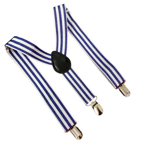Kinder Herren Hosenträger Breit Elastisch - Längenverstellbar Y-Form mit Starken 3er Clips Hosenträger Gürtel für Damen Baby von 1-15 Jahr-7 von HISUNBEN