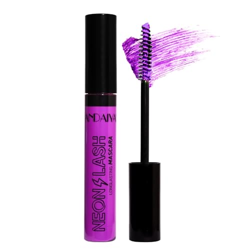 Lila-Colorful Fluorescent Mascaras Makeup, Volumizing & Lengthening Mascara for Eyelashes Waterproof Long-lasting Charming, Cruelty Free Vegan Eye Makeup von HISUNBEN
