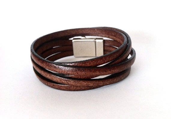 Doppelwickelarmband Zamak Verschluss, Boho Armreif von HITUK