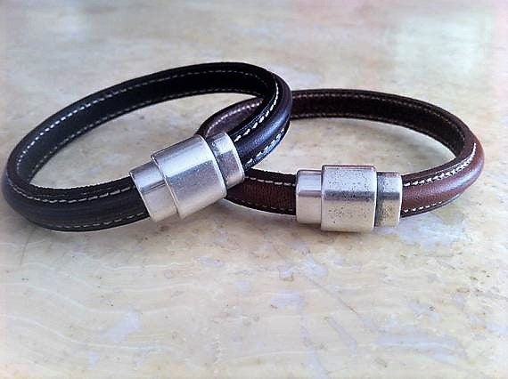 Herren Lederarmband, Einfaches Armband, Geschenk Für Männer, Plus Größe, Großhandel Schmuck, Braunes Valentinstag, Valentinstag von HITUK