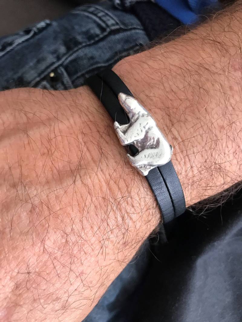 Eisbär Armband, Lederarmbänder Für Männer, Bär Originelles Geschenk, Plus Größe, Valentinstag, Muttertag von HITUK