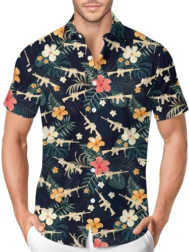 HIVICHI Hawaii-Hemd für Herren, lustig, Sommer, Strand, Aloha-Shirt, Mhws-035428, XX-Large von HIVICHI