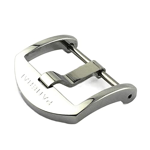 HIXISTO FaltschließE，DornschließE Ansehen Zubehör Schnalle Geeignet für Panerai Pam114 Serie Pin Schnalle Massivstahl Watch Verschluss Uhr Teilen 20 22mm Ersatzschnalle (Color : 20mm Polish) von HIXISTO