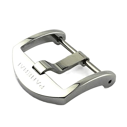 HIXISTO FaltschließE，DornschließE Ansehen Zubehör Schnalle Geeignet für Panerai Pam114 Serie Pin Schnalle Massivstahl Watch Verschluss Uhr Teilen 20 22mm Ersatzschnalle (Color : 22mm Polish) von HIXISTO