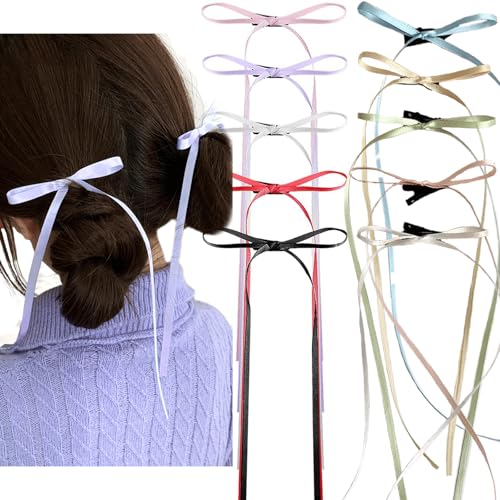 20 extra lange Quasten, Haarschleifen, 3 mm, Mini-Schleifen für Haare, rote Schleifen, Haarspangen, Kawaii-Zubehör für Frauen, bunte Schleifen, Flechten, Haar-Accessoires für Mädchen zum Haarstyling 20 extra lange Quasten, Haarschleifen, 3 mm, Mini-Schleifen für Haare, rote Schleifen, Haarspangen, Kawaii-Zubehör für Frauen, bunte Schleifen, Flechten, Haar-Accessoires für Mädchen zum Haarstyling von HIZEMLK