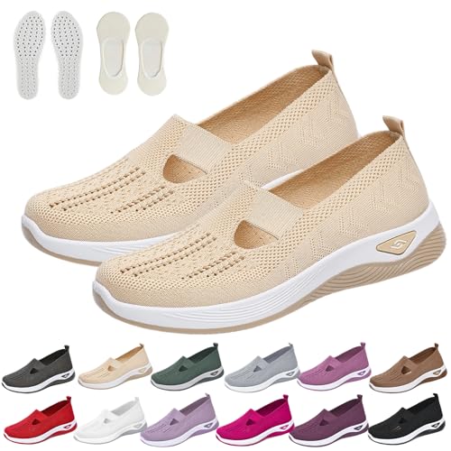 HItianya Annelie Der Sommerschuhe Damen Bequem, Leichte Orthopaedic Mesh Schuhe Sneaker für Spürbare Leichtigkeit und Komfort (L, Erwachsene, 41, Numerisch, EU Schuhgrößensystem, Breit) von HItianya