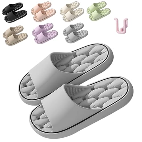HItianya Baumme Ergonomische Ultraweiche Schnelltrocknende Hausschuhe, Cloudslipper Orthopädische Weich Rutschfest Badeschuhe (Grün, Erwachsene, 36, Numerisch (von/bis), EU Schuhgrößensystem, 37, M) von HItianya