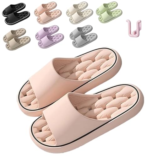 HItianya Baumme Ergonomische Ultraweiche Schnelltrocknende Hausschuhe, Cloudslipper Orthopädische Weich Rutschfest Badeschuhe (Rosa, Erwachsene, 42, Numerisch (von/bis), EU Schuhgrößensystem, 43, M) von HItianya