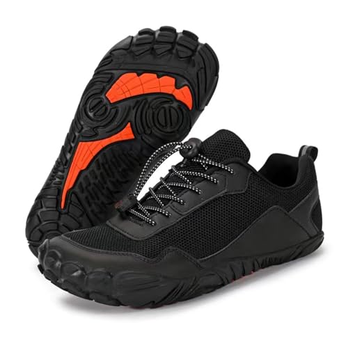 HItianya Baumme Orthopädische wasserdichte Barfußschuhe, Atmungsaktiv und Bequemen Wasserschuhe, Zero-Drop-Sohle, Breites Kopfdesign Schuh (B, Erwachsene, 46, Numerisch, EU Schuhgrößensystem, M) von HItianya