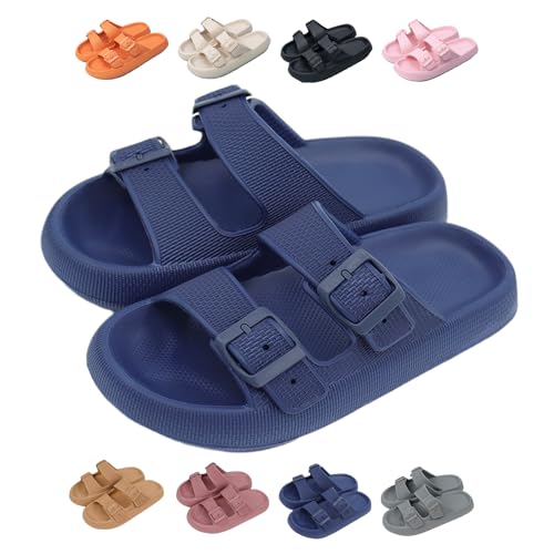 HItianya Cloudstepper Strap, Wolkenschuhe Damen, Orthostep Slipper Mit Verstellbaren Schnallen, Weich und Rutschfeste (Blau, Erwachsene, 35, Numerisch (von/bis), EU Schuhgrößensystem, 36, M) von HItianya