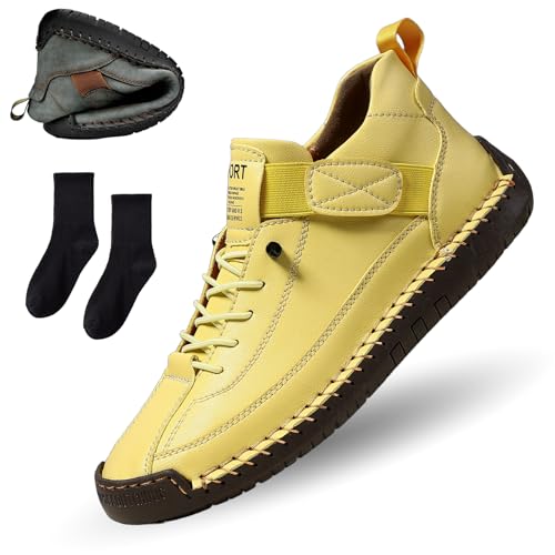 HItianya Elira Bequeme, StüTzende Sneakers, Elira Sneaker Damen, BarfußSchuhe Leder, Effektive UnterstüTzung des FußGewöLbes Weiche (F, Erwachsene, 39, Numerisch, EU Schuhgrößensystem, M) von HItianya