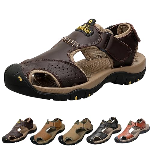 HItianya Ergonomische OrthopäDische Herrensandalen füR Schmerzlinderung, Herren Sandalen Sommer Wandersandale Beach Sandalen Trekkingschuhe (Braun, Erwachsene, 47, Numerisch, EU Schuhgrößensystem, M) HItianya Ergonomische OrthopäDische Herrensandalen füR Schmerzlinderung, Herren Sandalen Sommer Wandersandale Beach Sandalen Trekkingschuhe (Braun, Erwachsene, 47, Numerisch, EU Schuhgrößensystem, M) von HItianya