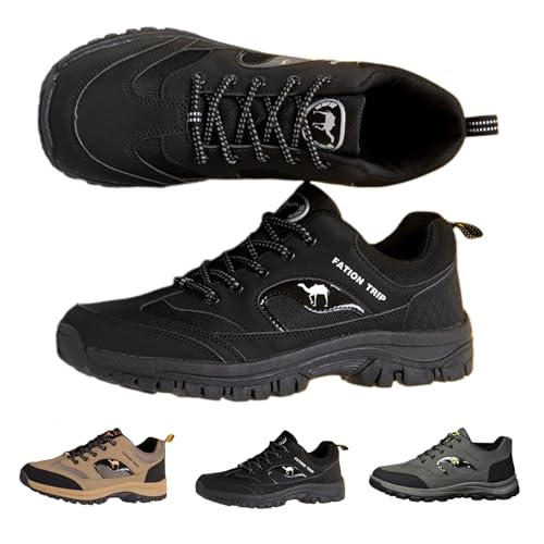 HItianya Orthotrip-Ergonomische Schmerzlindernde Komfortschuhe, Atmungsaktive Herren-Sportschuhe für Outdoor und Freizeit (Schwarz, Erwachsene, 41, Numerisch, EU Schuhgrößensystem, M) von HItianya