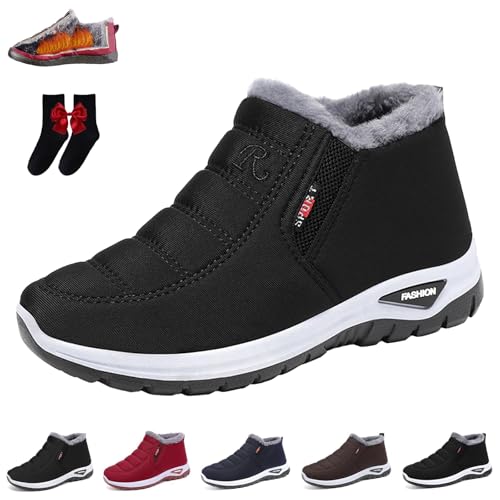HItianya Podofit Winterstiefel, Podomax Orthopädischer Winterstiefel,Unisex- Winter Wasserdichte Rutschfeste Schneestiefel (A-Schwarz, Erwachsene, 41, Numerisch, EU Schuhgrößensystem, M) von HItianya