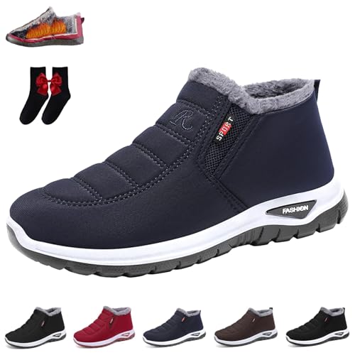 HItianya Podofit Winterstiefel, Podomax Orthopädischer Winterstiefel,Unisex- Winter Wasserdichte Rutschfeste Schneestiefel (B-dunkelblau, Erwachsene, 44, Numerisch, EU Schuhgrößensystem, M) von HItianya