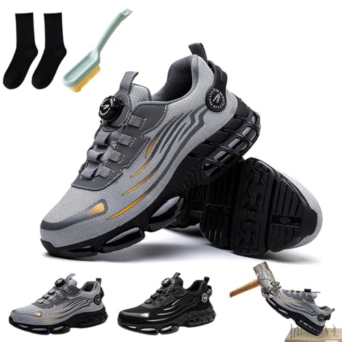 HItianya Vanolo Steelstep Orthoschuhe, Die Bequemsten Sicherheitsschuhe Herren, Anti-Smash Und Anti-Punktur OrthopäDische für Arbeit & Sport (A, Erwachsene, 41, Numerisch, EU Schuhgrößensystem, M) von HItianya