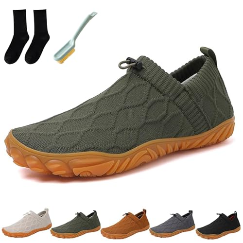 HItianya Velostep Schuh, Velostep Barfußschuhe Herren Reduziert Knieschmerzen und Schwellungen, rutschfeste und Leichte für Traillauf (A, Erwachsene, 47, Numerisch, EU Schuhgrößensystem, M) von HItianya