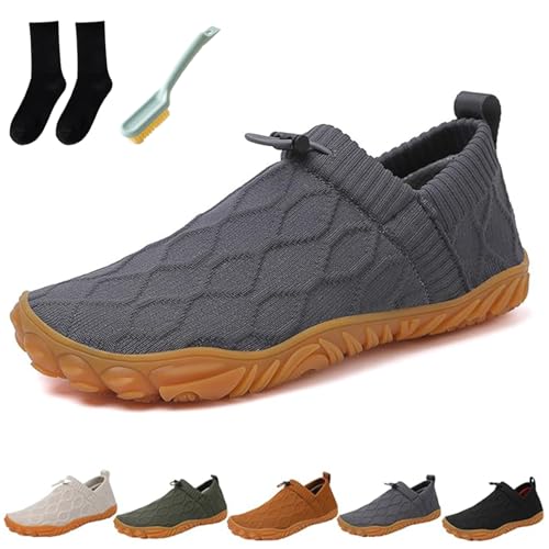 HItianya Velostep Schuh, Velostep Barfußschuhe Herren Reduziert Knieschmerzen und Schwellungen, rutschfeste und Leichte für Traillauf (B, Erwachsene, 45, Numerisch, EU Schuhgrößensystem, M) von HItianya