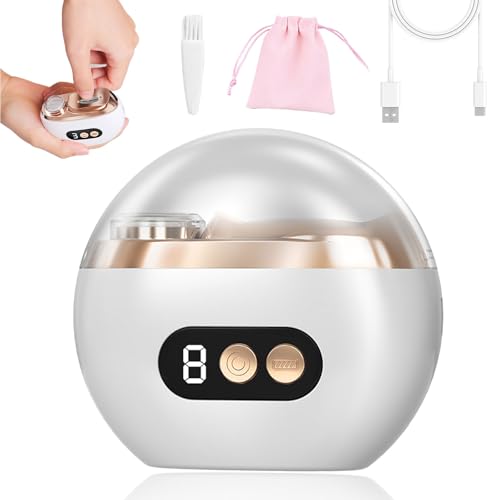 Multi-Functional Electric Nail Trimmer, 4 in 1 Elektrischer Nagelknipser, Automatischer Nagelknipser Polierer mit Led-Licht & 3 Stufen, füR Babys,Erwachsene,Senioren (Weiß) von HItianya