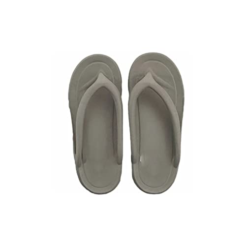 HJBFVXV Herrensandalen Flip Flops Men Non-Slip Soft Sole Outdoor Fashion Casual Slippers Indoor Comfortable Summer Beach Sandal (Color : Grijs, Size : 41 EU) von HJBFVXV