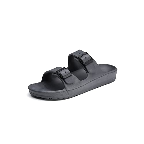 HJBFVXV Herrensandalen Garden Clogs Sandals for Men Quick Drying Summer Beach Slipper Flats Breathable Outdoor Sandals Unisesx Gardening Jelly Shoes (Color : Grijs, Size : 37 EU) von HJBFVXV