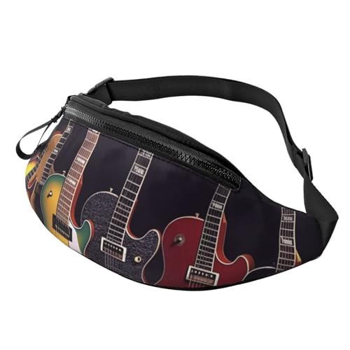 Bauchtasche für Damen und Herren, Schulter-Rucksack, Gitarrensammlung, Crossbody-Tasche, Gürteltaschen mit verstellbarem Riemen Bauchtasche für Damen und Herren, Schulter-Rucksack, Gitarrensammlung, Crossbody-Tasche, Gürteltaschen mit verstellbarem Riemen von HJBNW