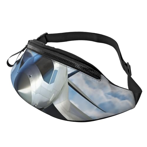 Bauchtasche für Damen und Herren, Schulterrucksack, Flugzeug, Crossbody-Tasche, Gürteltaschen mit verstellbarem Riemen Bauchtasche für Damen und Herren, Schulterrucksack, Flugzeug, Crossbody-Tasche, Gürteltaschen mit verstellbarem Riemen von HJBNW
