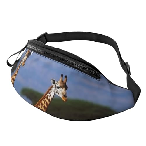 Bauchtasche für Damen und Herren, Schultertasche, Afrika, Wildtiere, Giraffen, Crossbody-Tasche, Gürteltaschen mit verstellbarem Riemen Bauchtasche für Damen und Herren, Schultertasche, Afrika, Wildtiere, Giraffen, Crossbody-Tasche, Gürteltaschen mit verstellbarem Riemen von HJBNW