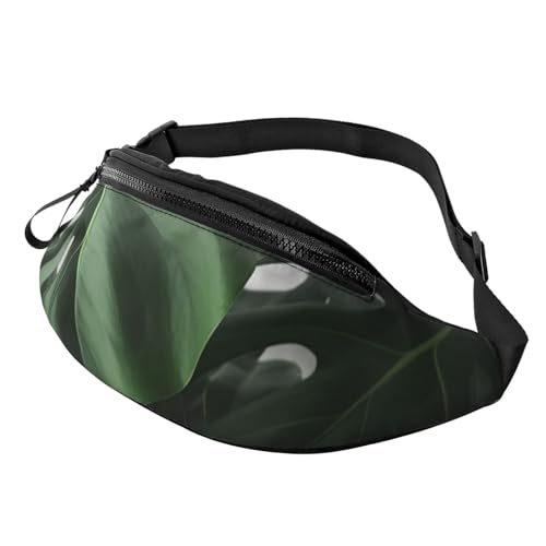 Bauchtasche für Damen und Herren, Schultertasche, Monstera-Blätter, Crossbody-Tasche, Gürteltaschen mit verstellbarem Riemen Bauchtasche für Damen und Herren, Schultertasche, Monstera-Blätter, Crossbody-Tasche, Gürteltaschen mit verstellbarem Riemen von HJBNW