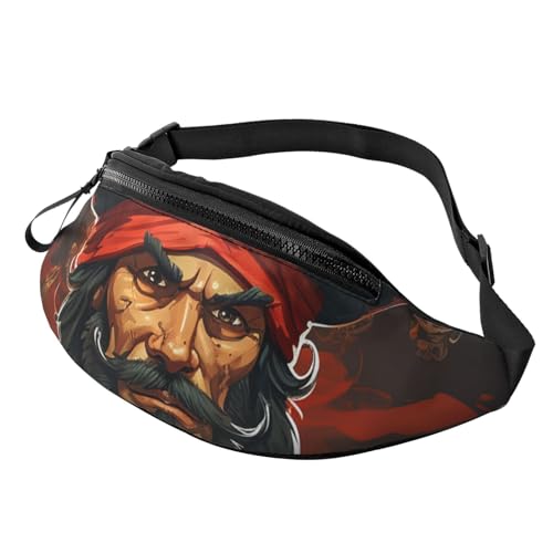 Bauchtasche für Damen und Herren, Schultertasche, Piratenkapitän, Umhängetasche, Gürteltaschen mit verstellbarem Riemen Bauchtasche für Damen und Herren, Schultertasche, Piratenkapitän, Umhängetasche, Gürteltaschen mit verstellbarem Riemen von HJBNW