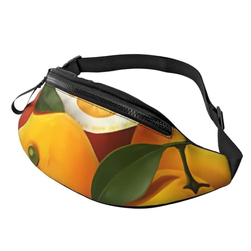 Bauchtasche für Damen und Herren, Schultertasche, Umhängetasche, Gürteltaschen mit verstellbarem Riemen, Orangen und Zitronen Bauchtasche für Damen und Herren, Schultertasche, Umhängetasche, Gürteltaschen mit verstellbarem Riemen, Orangen und Zitronen von HJBNW