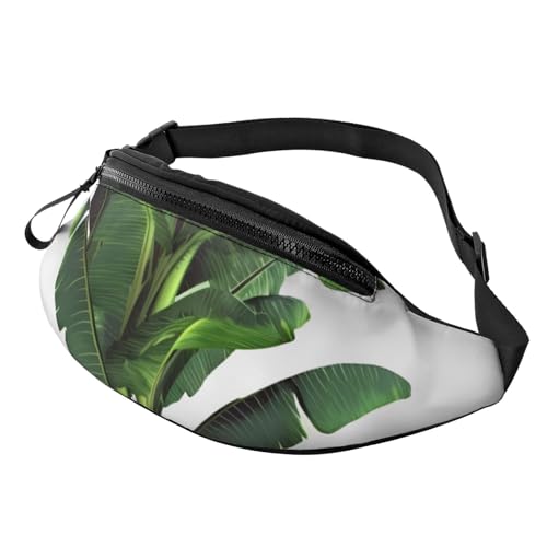 Bauchtasche für Damen und Herren, Schultertasche, tropische Bananenpalmenblätter, Umhängetasche, Gürteltaschen mit verstellbarem Riemen Bauchtasche für Damen und Herren, Schultertasche, tropische Bananenpalmenblätter, Umhängetasche, Gürteltaschen mit verstellbarem Riemen von HJBNW