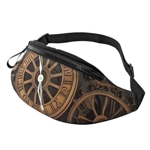 Bauchtasche für Damen und Herren, Sling-Rucksack, Steampunk-Ausrüstung, Uhr, Crossbody-Tasche, Gürteltaschen mit verstellbarem Riemen Bauchtasche für Damen und Herren, Sling-Rucksack, Steampunk-Ausrüstung, Uhr, Crossbody-Tasche, Gürteltaschen mit verstellbarem Riemen von HJBNW
