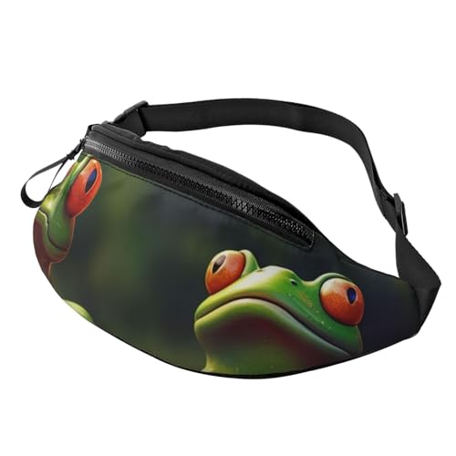 Bauchtasche für Damen und Herren, mit Schulterriemen, lustige grüne Frösche, Umhängetasche, Gürteltaschen mit verstellbarem Riemen Bauchtasche für Damen und Herren, mit Schulterriemen, lustige grüne Frösche, Umhängetasche, Gürteltaschen mit verstellbarem Riemen von HJBNW