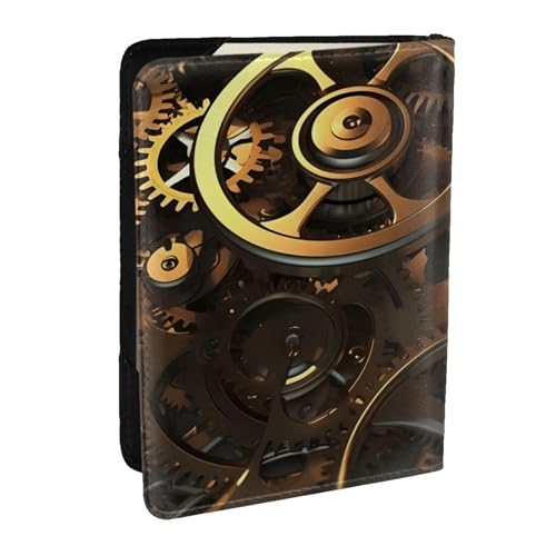 Coole Steampunk-Reisepasshülle für Reisen, RFID-Reisepasshülle, Brieftasche, PU-Leder, Reisepasshülle, niedlicher Reisepassschutz für Damen und Herren Coole Steampunk-Reisepasshülle für Reisen, RFID-Reisepasshülle, Brieftasche, PU-Leder, Reisepasshülle, niedlicher Reisepassschutz für Damen und Herren von HJBNW