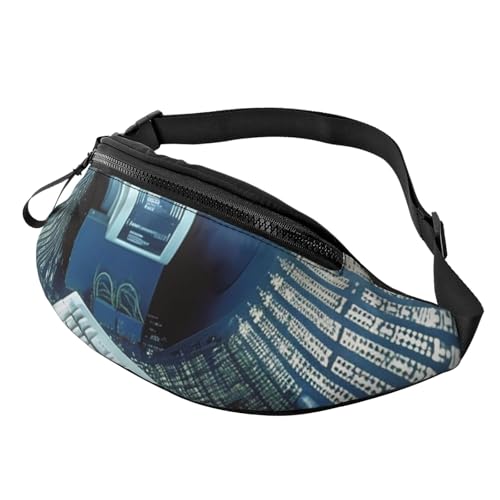 Gürteltasche für Damen und Herren, Schultertasche, Computertechnologie, Crossbody-Tasche, Gürteltaschen mit verstellbarem Riemen von HJBNW